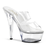 PLEASER KISS-202 Clear Platform Sandals - Shoecup.com - 1